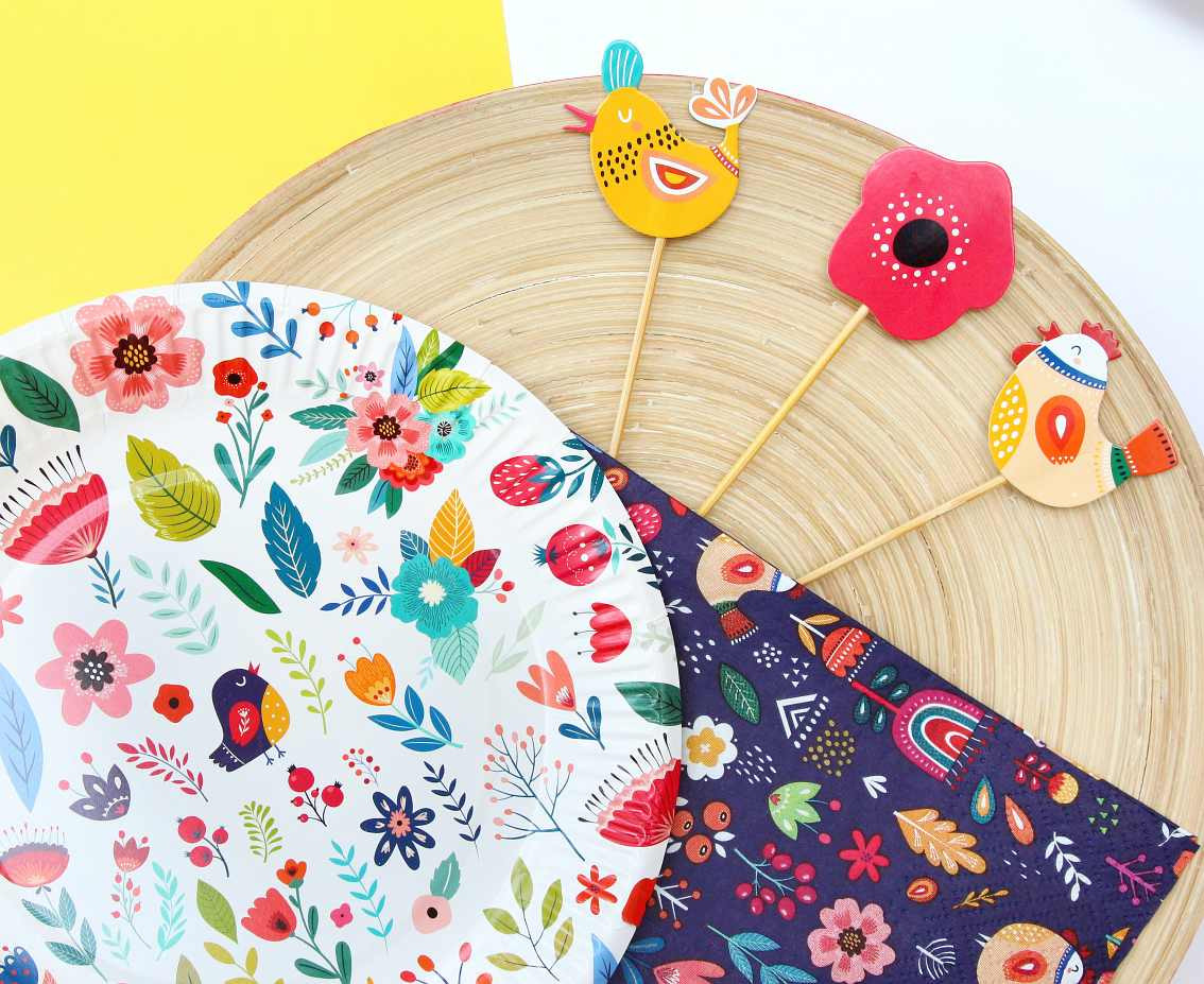 Paper napkins Summer collection - Have fun (dark), 33x33 cm/ 20 pcs. EOL